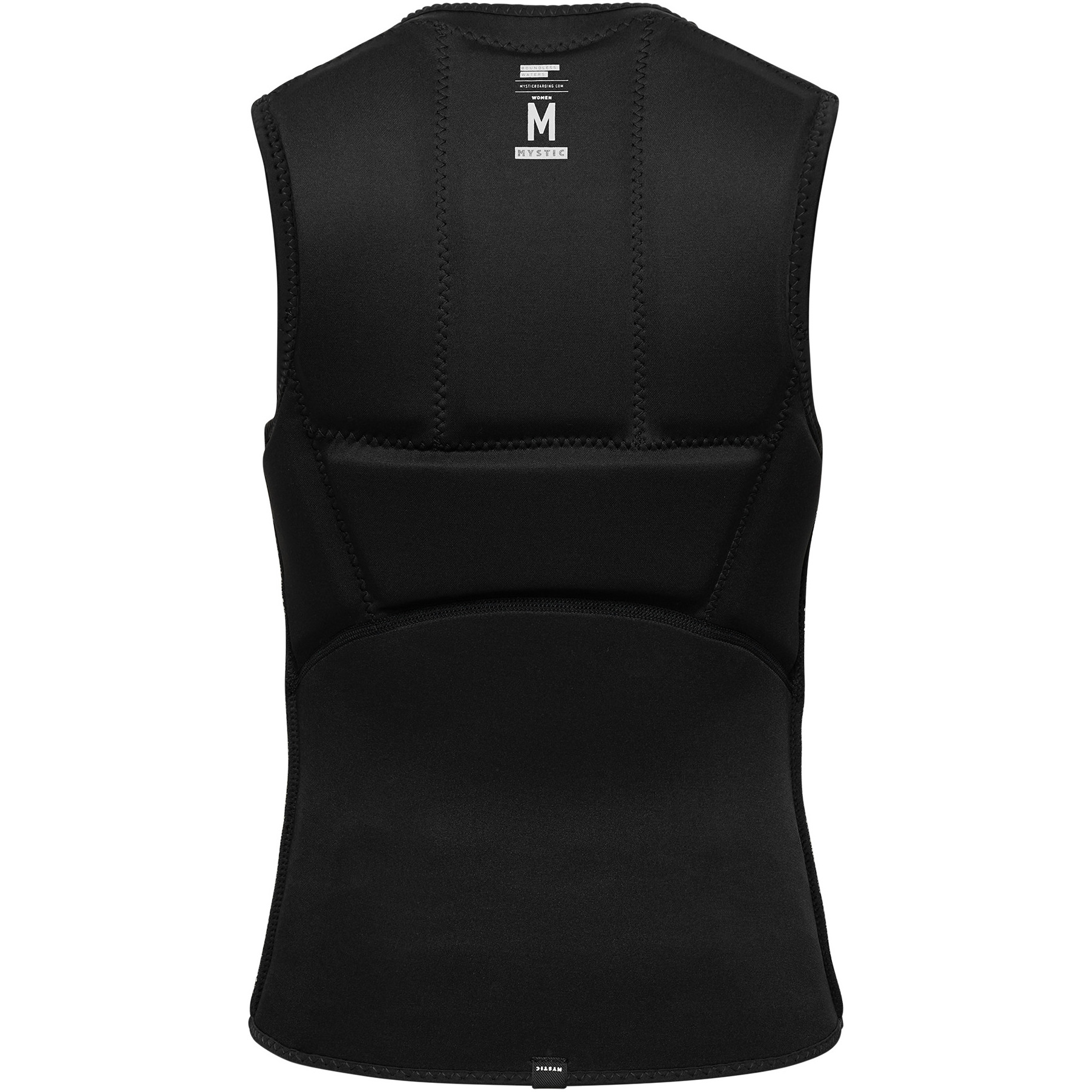 2026 Mystic Womens Star Front Zip Impact Vest 35005.230232 - Black